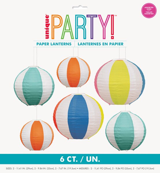 Paper Lanterns Assorted Sizes