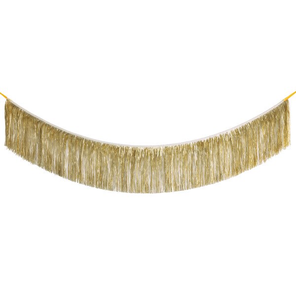 GOLD FOIL FRINGE GARLAND 6FT